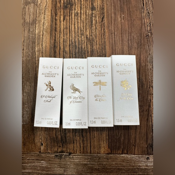 Gucci Other - Gucci Alchemist's Garden Fragrance Collection in White and Gold